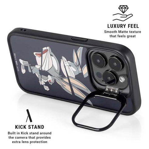 Looney Tunes Bugs Bunny Sliced iPhone 13 Pro Kickstand Case