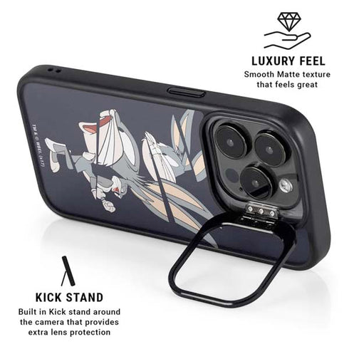 Looney Tunes Bugs Bunny Sliced iPhone 13 Pro Max Kickstand Case