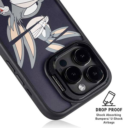 Looney Tunes Bugs Bunny Sliced iPhone 14 Pro Max Kickstand Case
