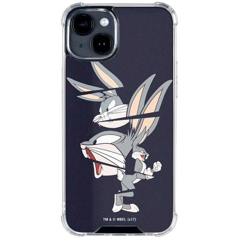 Looney Tunes Bugs Bunny Sliced iPhone 15 Clear Case