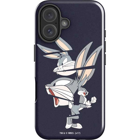 Looney Tunes Bugs Bunny Sliced iPhone 16 Plus Impact Case