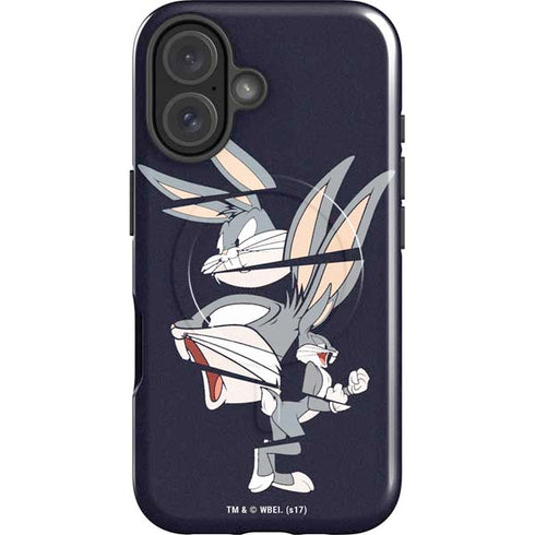 Looney Tunes Bugs Bunny Sliced iPhone 16 Plus Magsafe Impact Case