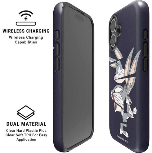 Looney Tunes Bugs Bunny Sliced iPhone 16 Plus Magsafe Impact Case