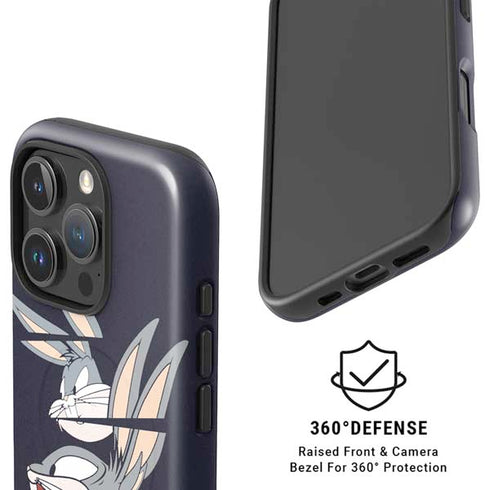 Looney Tunes Bugs Bunny Sliced iPhone 16 Pro Max Magsafe Impact Case