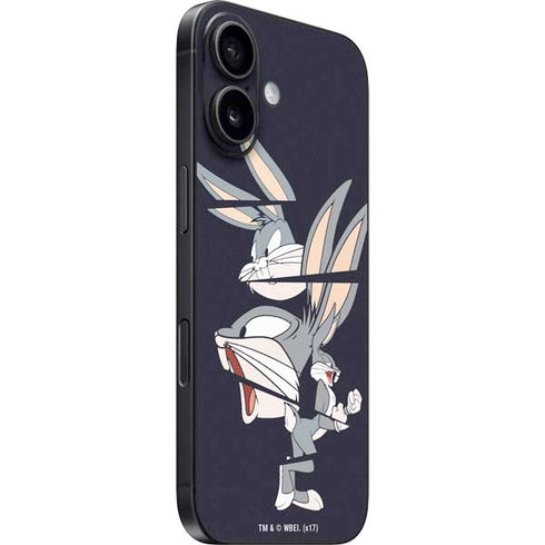 Looney Tunes Bugs Bunny Sliced iPhone 16 Skin