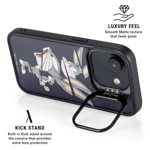 Looney Tunes Bugs Bunny Sliced iPhone 16e Kickstand Case