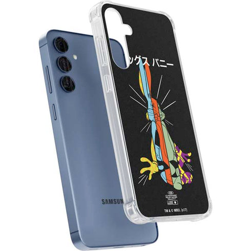 Looney Tunes Bugs Bunny Sliced Juxtapose Galaxy A35 5G Clear Case