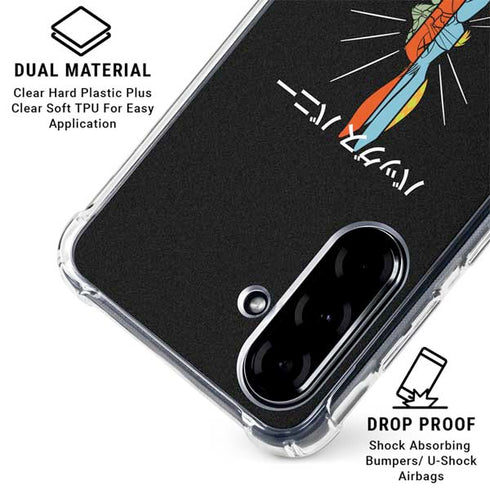Looney Tunes Bugs Bunny Sliced Juxtapose Galaxy A36 5G Clear Case