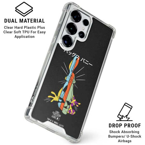 Looney Tunes Bugs Bunny Sliced Juxtapose Galaxy S25 Ultra Clear Case