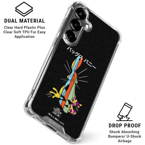 Looney Tunes Bugs Bunny Sliced Juxtapose Galaxy S26 Plus Clear Case