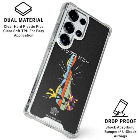 Looney Tunes Bugs Bunny Sliced Juxtapose Galaxy S26 Ultra Clear Case