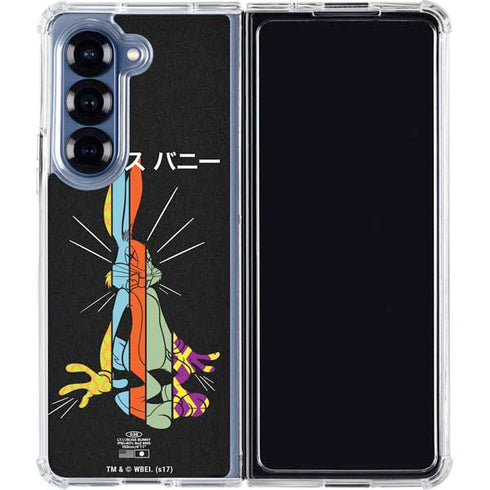Looney Tunes Bugs Bunny Sliced Juxtapose Galaxy Z Fold6 Clear Case