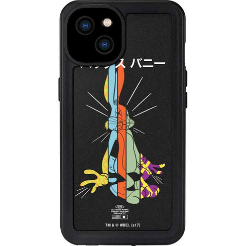 Looney Tunes Bugs Bunny Sliced Juxtapose iPhone 15 Plus Waterproof Case