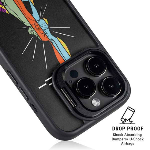 Looney Tunes Bugs Bunny Sliced Juxtapose iPhone 15 Pro Kickstand Case