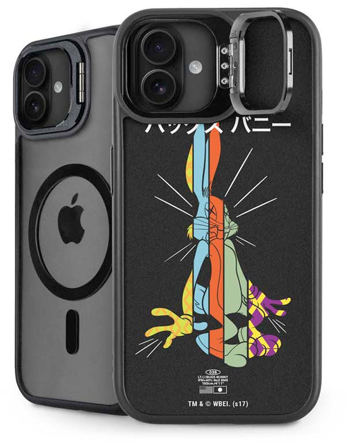 Looney Tunes Bugs Bunny Sliced Juxtapose iPhone 16 Plus Kickstand Case