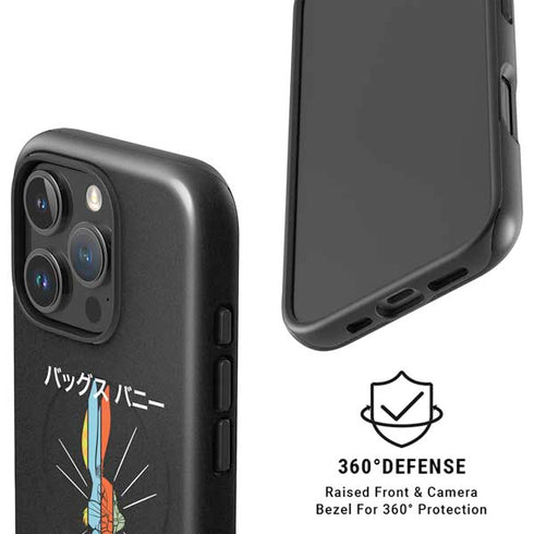 Looney Tunes Bugs Bunny Sliced Juxtapose iPhone 16 Pro Magsafe Impact Case