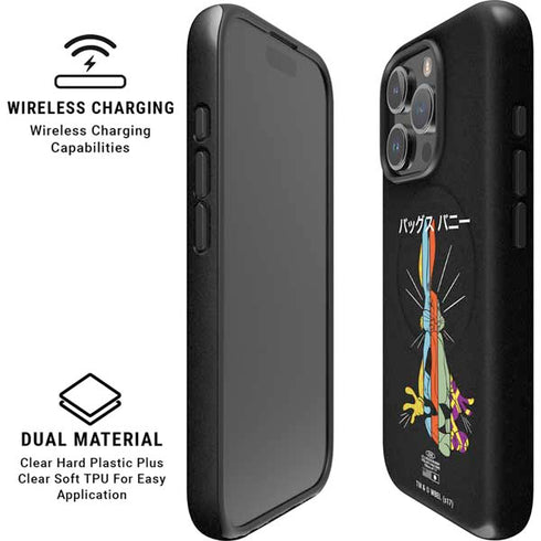 Looney Tunes Bugs Bunny Sliced Juxtapose iPhone 16 Pro Magsafe Impact Case