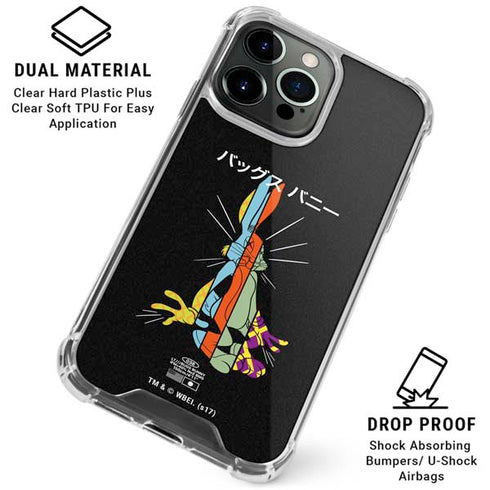 Looney Tunes Bugs Bunny Sliced Juxtapose iPhone 16 Pro Max Clear Case