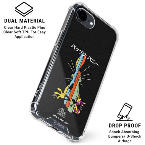 Looney Tunes Bugs Bunny Sliced Juxtapose iPhone 16e Clear Case