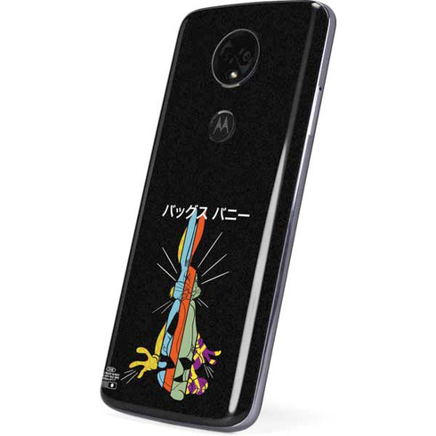 Looney Tunes Bugs Bunny Sliced Juxtapose Moto E5 Plus Skin