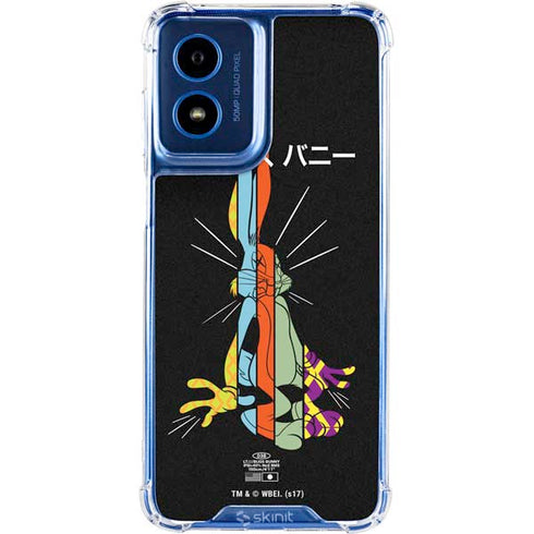 Looney Tunes Bugs Bunny Sliced Juxtapose Moto G 5G (2024) Clear Case