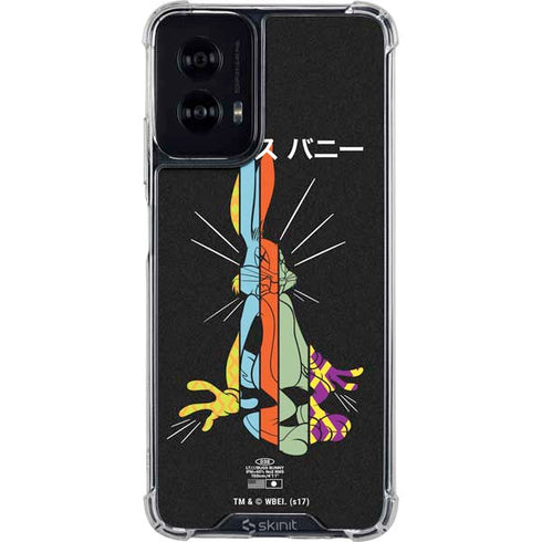 Looney Tunes Bugs Bunny Sliced Juxtapose Moto G Power 5G (2024) Clear Case