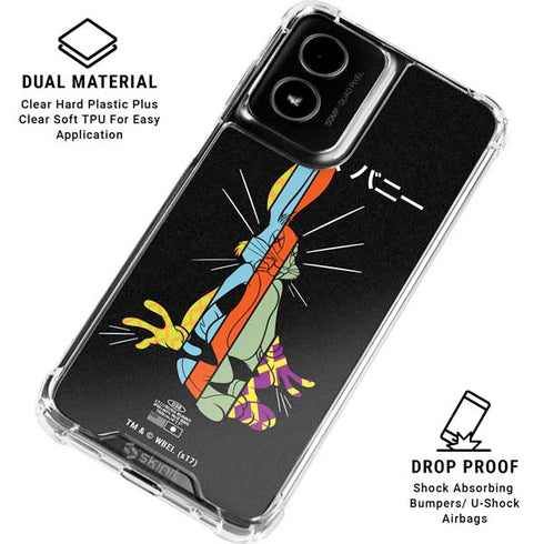 Looney Tunes Bugs Bunny Sliced Juxtapose Moto G Power 5G (2024) Clear Case