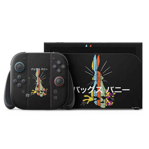 Looney Tunes Bugs Bunny Sliced Juxtapose Nintendo Switch 2 (2025) with Joy-Con Skin