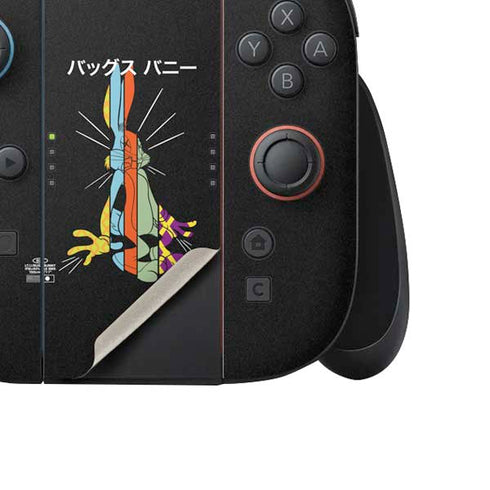 Looney Tunes Bugs Bunny Sliced Juxtapose Nintendo Switch 2 (2025) Joy-Con Controller Skin