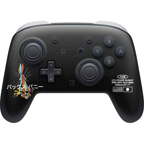 Looney Tunes Bugs Bunny Sliced Juxtapose Nintendo Switch 2 (2025) Pro Controller Skin