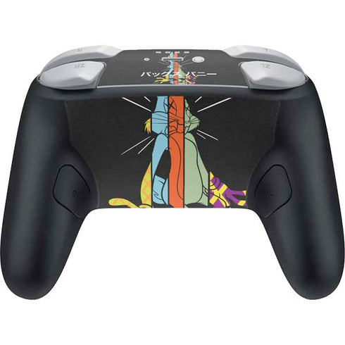 Looney Tunes Bugs Bunny Sliced Juxtapose Nintendo Switch 2 (2025) Pro Controller Skin
