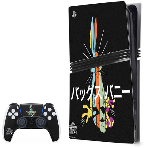 Looney Tunes Bugs Bunny Sliced Juxtapose PlayStation PS5 Skins