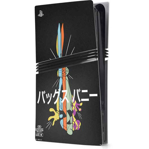 Looney Tunes Bugs Bunny Sliced Juxtapose PS5 Pro Console Skin