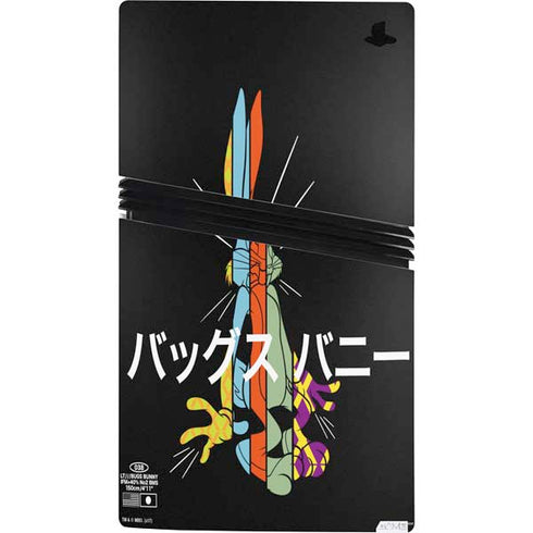 Looney Tunes Bugs Bunny Sliced Juxtapose PS5 Pro Console Skin