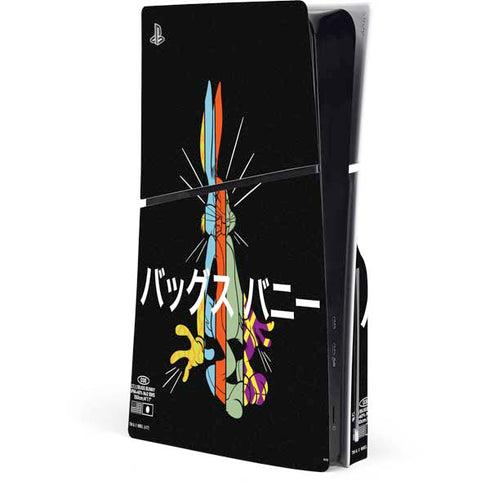 Looney Tunes Bugs Bunny Sliced Juxtapose PlayStation PS5 Skins