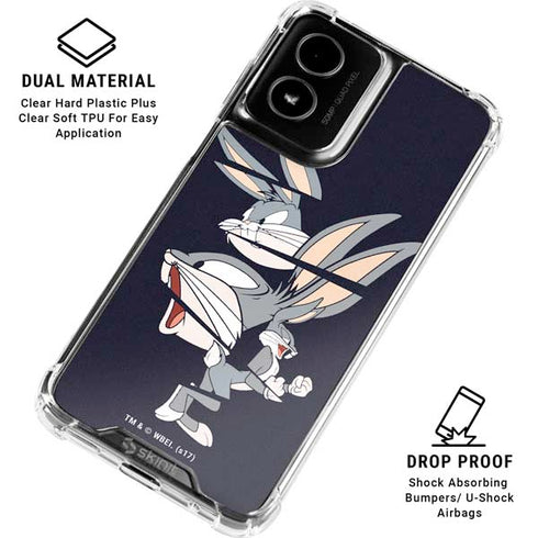 Looney Tunes Bugs Bunny Sliced Moto G Power 5G (2024) Clear Case