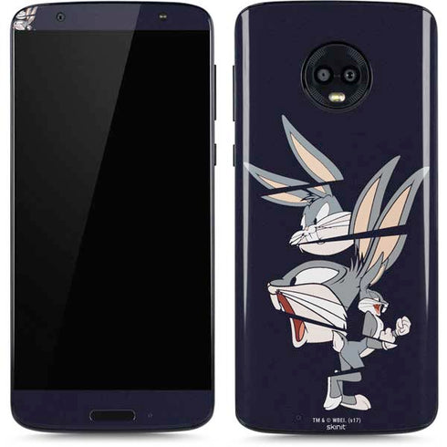 Looney Tunes Bugs Bunny Sliced Moto G6 Skin