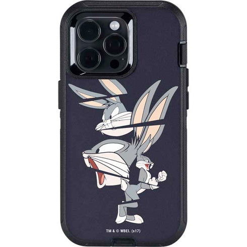 Looney Tunes Bugs Bunny Sliced Otterbox Defender iPhone Skin