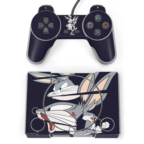 Looney Tunes Bugs Bunny Sliced PlayStation Classic Bundle Skin
