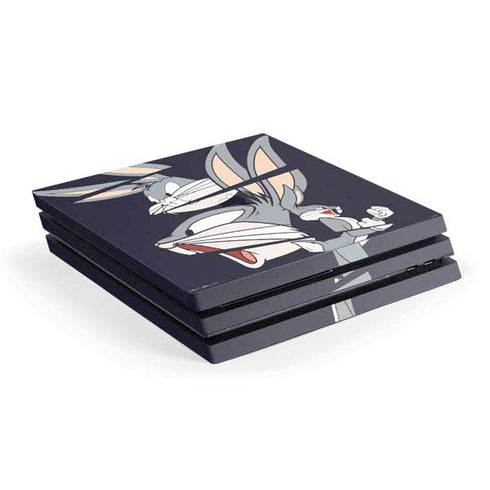 Looney Tunes Bugs Bunny Sliced PS4 Pro Console Skin