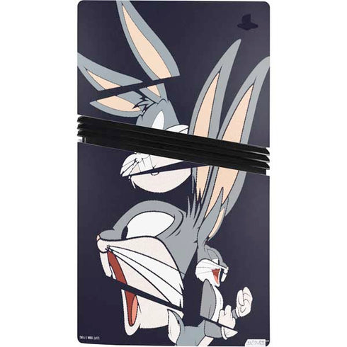 Looney Tunes Bugs Bunny Sliced PS5 Pro Console Skin