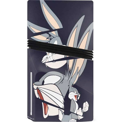 Looney Tunes Bugs Bunny Sliced PS5 Pro Disk Bundle Skin