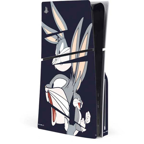 Looney Tunes Bugs Bunny Sliced PlayStation PS5 Skins