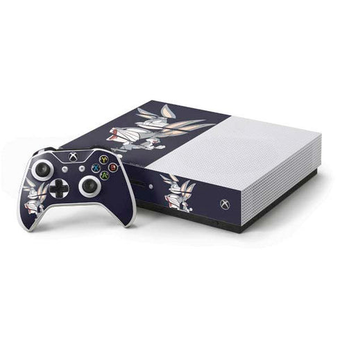Looney Tunes Bugs Bunny Sliced Xbox One S Console and Controller Bundle Skin