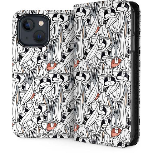Looney Tunes Bugs Bunny Super Sized iPhone 14 Folio Case