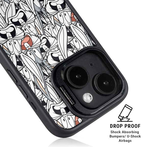 Looney Tunes Bugs Bunny Super Sized iPhone 14 Plus Kickstand Case