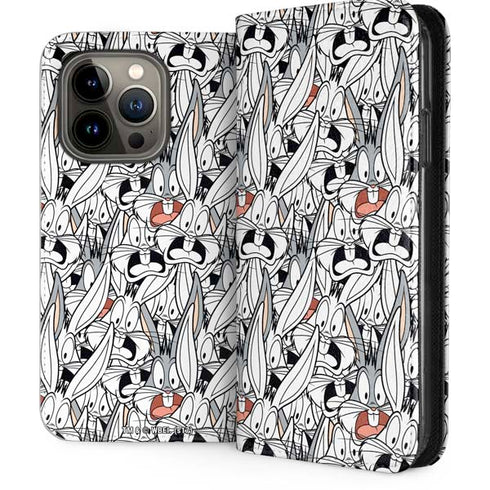 Looney Tunes Bugs Bunny Super Sized iPhone 14 Pro Folio Case