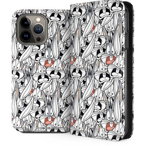 Looney Tunes Bugs Bunny Super Sized iPhone 14 Pro Max Folio Case