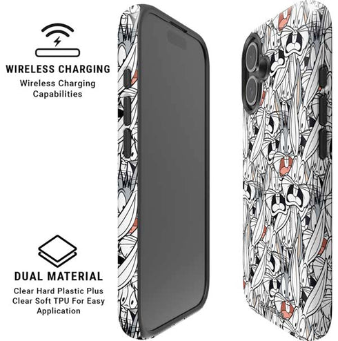 Looney Tunes Bugs Bunny Super Sized iPhone 16 Plus Magsafe Impact Case