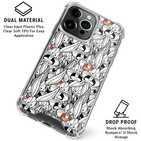 Looney Tunes Bugs Bunny Super Sized iPhone 16 Pro Clear Case